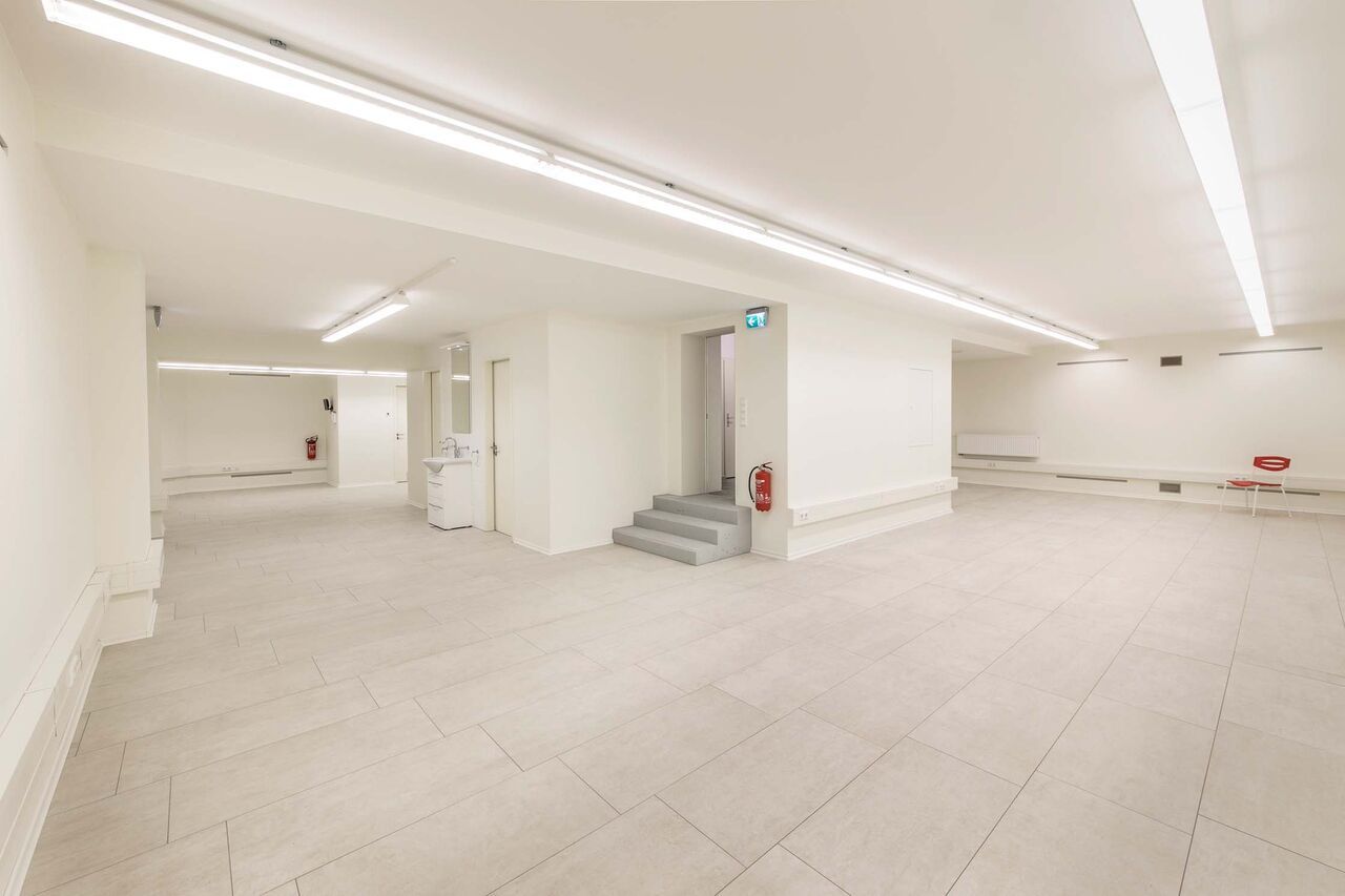 Innentreppe führt zum Aufenthaltsraum