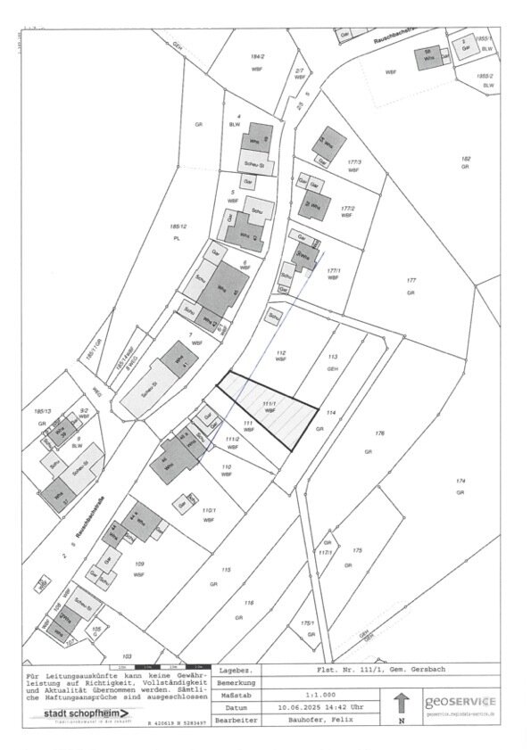 Lageplan Flst. Nr. 111-1, Gem. Gersbach[4]